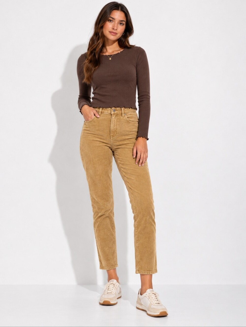 ❤️ AMERICAN EAGLE HIGH RISE CORDUROY MOM STRAIGHT JEANS / PANTS, 0 (25)